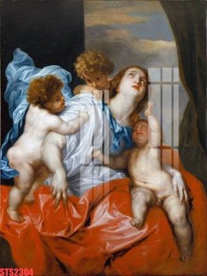 File tranh trang trí Tranh sơn dầu phương tây tổng hợp STS2304 (file gốc)