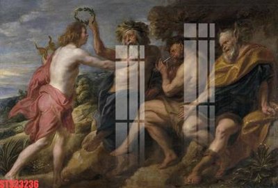 File in mica Tranh sơn dầu phương tây tổng hợp STS23236 (bản gốc) làm vách ngăn