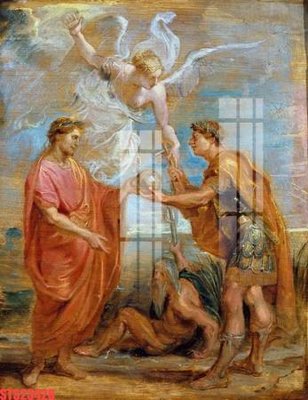 File ảnh Tranh sơn dầu phương tây tổng hợp STS23428 (gốc) dùng in Pano