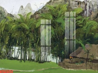 File gốc Tranh sơn dầu phương tây tổng hợp STS23722 (trang trí) phòng làm việc