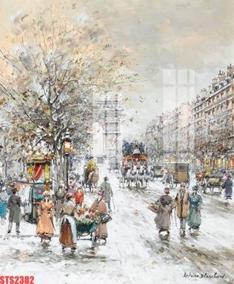 File tranh in trần Tranh sơn dầu phương tây tổng hợp STS2382 (ảnh gốc siêu nét)