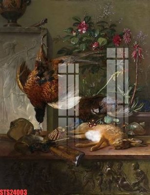 File tranh Tranh sơn dầu phương tây tổng hợp STS24003 (gốc) in trên kính