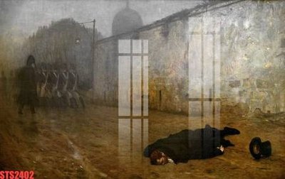 File gốc Tranh sơn dầu phương tây tổng hợp STS2402 (in lụa) tranh thuận buồm