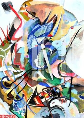 File tranh Tranh sơn dầu phương tây tổng hợp STS24126 (bản gốc) in lụa 3D