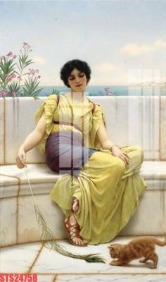 File tranh Tranh sơn dầu phương tây tổng hợp STS24758 (gốc) chủ đề trẻ em