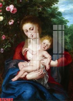 File in trần Tranh sơn dầu phương tây tổng hợp STS24817 (bản gốc) hoa văn