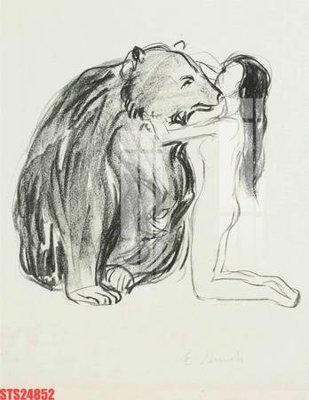 File tranh gốc in trần nhà Tranh sơn dầu phương tây tổng hợp STS24852 3D