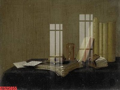 Download file gốc Tranh sơn dầu phương tây tổng hợp STS25055 (in lụa) hoa lá