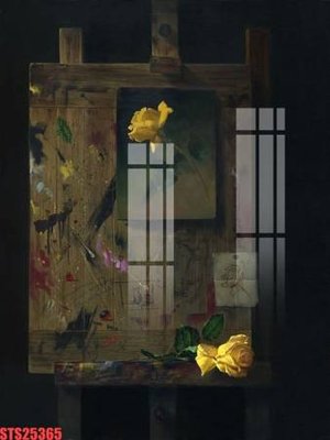 Download file gốc Tranh sơn dầu phương tây tổng hợp STS25365 (in mica) trong suốt