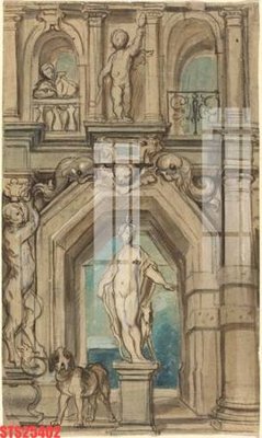 Hình ảnh file gốc in trần nhà Tranh sơn dầu phương tây tổng hợp STS25402