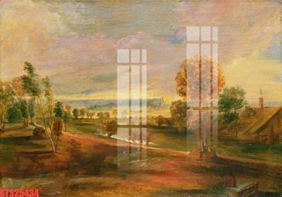 Ảnh gốc Tranh sơn dầu phương tây tổng hợp STS25434 (nét căng) in mica