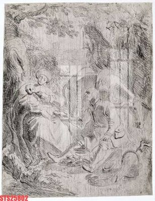 File tranh gốc in trần nhà Tranh sơn dầu phương tây tổng hợp STS25802 3D