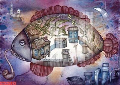 File gốc Tranh sơn dầu phương tây tổng hợp STS26072 (ảnh chi tiết) để in lụa