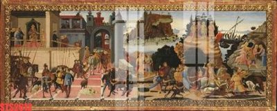 File in mica Tranh sơn dầu phương tây tổng hợp STS2612 (bản gốc) làm vách ngăn