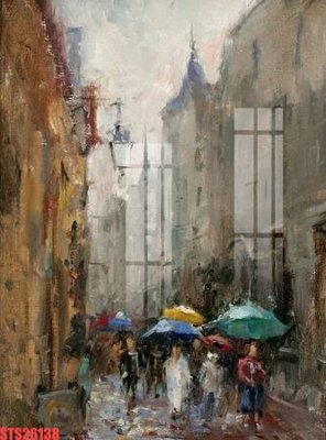 File ảnh Tranh sơn dầu phương tây tổng hợp STS26138 (gốc) in decal dán tường