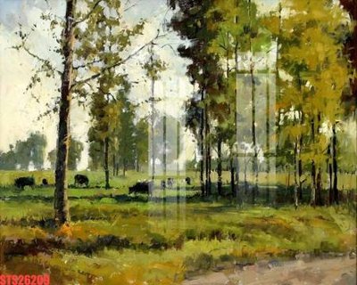 File gốc Tranh sơn dầu phương tây tổng hợp STS26209 (AI/EPS) cho in ấn