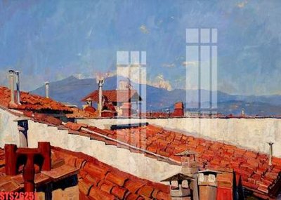 File tranh gốc Tranh sơn dầu phương tây tổng hợp STS26251 (bản quyền) độc đáo