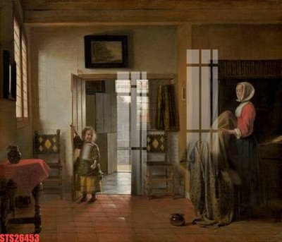 File gốc in ấn Tranh sơn dầu phương tây tổng hợp STS26453 chuẩn màu CMYK