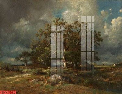 Hình ảnh file gốc in trần nhà Tranh sơn dầu phương tây tổng hợp STS26474