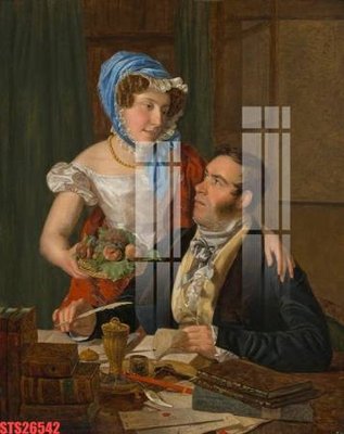 File in trần Tranh sơn dầu phương tây tổng hợp STS26542 (bản gốc 3D) sống động