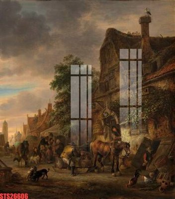 File ảnh Tranh sơn dầu phương tây tổng hợp STS26606 (gốc) in Hiflex