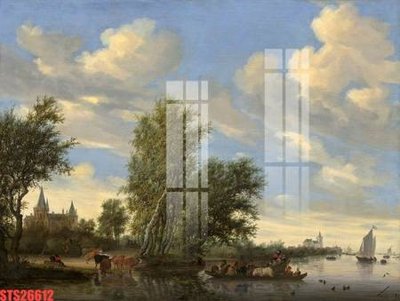 File gốc Tranh sơn dầu phương tây tổng hợp STS26612 (in tráng gương) ốp tường