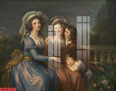 File gốc Tranh sơn dầu phương tây tổng hợp STS26636 (in lụa) họa tiết 3D