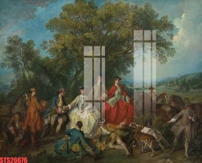 File PSD Tranh sơn dầu phương tây tổng hợp STS26676 (chất lượng in ấn)