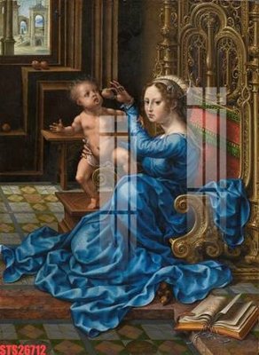 File in trần Tranh sơn dầu phương tây tổng hợp STS26712 (file gốc) hoa văn 3D