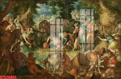 Download file Tranh sơn dầu phương tây tổng hợp STS26851 (chất lượng in ấn)