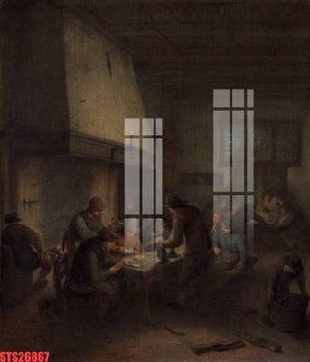 File ảnh Tranh sơn dầu phương tây tổng hợp STS26867 (gốc) in PP, decal