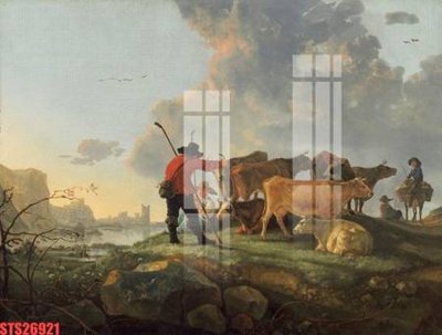 File PSD Tranh sơn dầu phương tây tổng hợp STS26921 (gốc) cho in quảng cáo