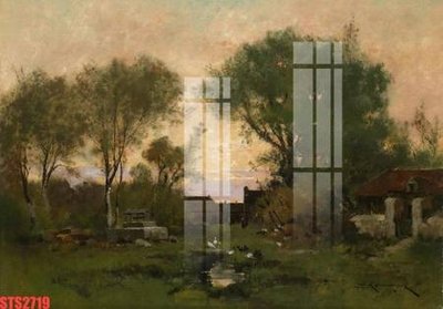 Chi tiết file tranh tráng gương Tranh sơn dầu phương tây tổng hợp STS2719 (ảnh gốc)