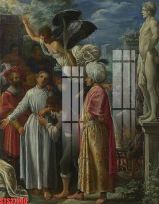 File tranh Tranh sơn dầu phương tây tổng hợp STS27200 (bản gốc) in canvas