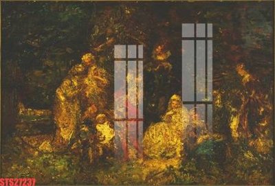 File gốc Tranh sơn dầu phương tây tổng hợp STS27237 (thiết kế) cho in ấn