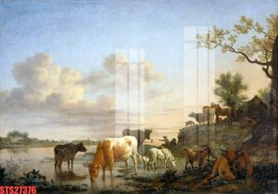 File tranh Tranh sơn dầu phương tây tổng hợp STS27376 (gốc) in trên kính