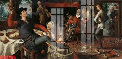 File tranh Tranh sơn dầu phương tây tổng hợp STS27475 (bản gốc) trang trí văn phòng