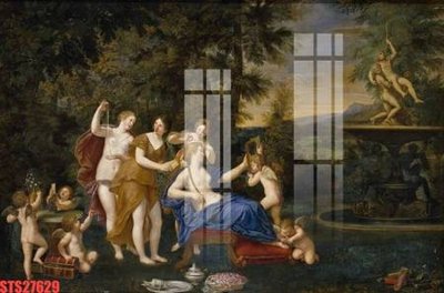 File tranh gốc Tranh sơn dầu phương tây tổng hợp STS27629 chủ đề hiện đại