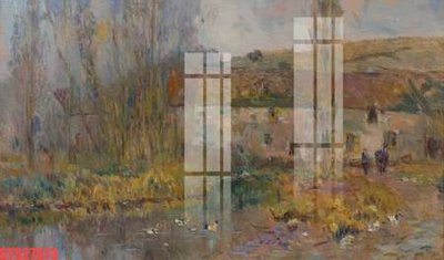 Ảnh gốc Tranh sơn dầu phương tây tổng hợp STS27673 (nét căng) in mica