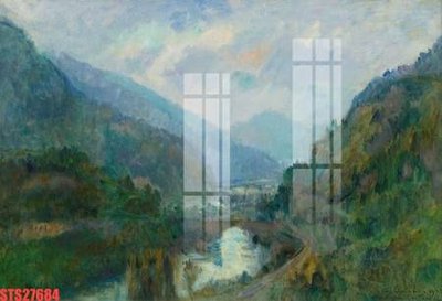 File tranh Tranh sơn dầu phương tây tổng hợp STS27684 (gốc) chủ đề thiên nhiên