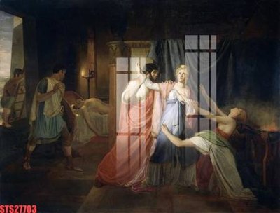 File gốc Tranh sơn dầu phương tây tổng hợp STS27703 (phong cách) cổ điển