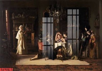 File in ấn chuyên nghiệp Tranh sơn dầu phương tây tổng hợp STS27797 (file gốc)