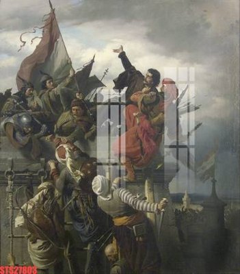 File tranh Tranh sơn dầu phương tây tổng hợp STS27803 (bản gốc) in lụa 5D