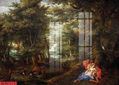 File gốc Tranh sơn dầu phương tây tổng hợp STS28069 (trang trí) phòng làm việc