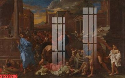 File tranh Tranh sơn dầu phương tây tổng hợp STS28286 (bản gốc) trang trí văn phòng