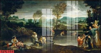 Download file Tranh sơn dầu phương tây tổng hợp STS28333 (gốc) in mica cao cấp