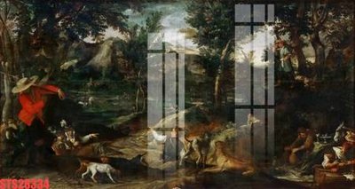 File ảnh Tranh sơn dầu phương tây tổng hợp STS28334 (gốc) in PP, decal