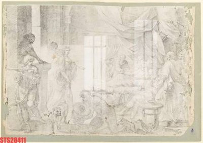 Download file Tranh sơn dầu phương tây tổng hợp STS28411 (gốc) in mica ốp bếp