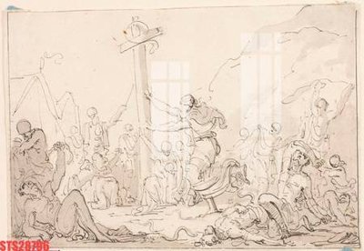 File in trần Tranh sơn dầu phương tây tổng hợp STS28796 (file gốc) hoa văn 3D