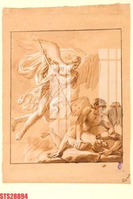 File in trần Tranh sơn dầu phương tây tổng hợp STS28894 (bản gốc) hoa văn